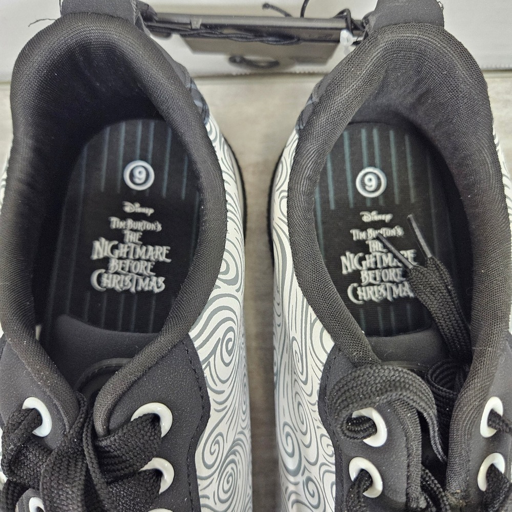 Disney Nightmare Before Christmas Ground Up Mens 9 Sneakers Skeleton Hand Black‎ - Picture 2 of 5